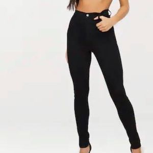 Pretty Little Thing Black Disco Fit Skinny Jean